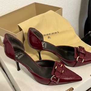Burberry Quilted Leather D'orsay Kitten Heel Pumps Size 36EU/6US